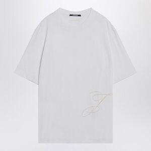 Jacquemus Men's White Cotton Crew Neck T-Shirt